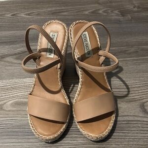 Steve Madden Tan Espadrille Sandals